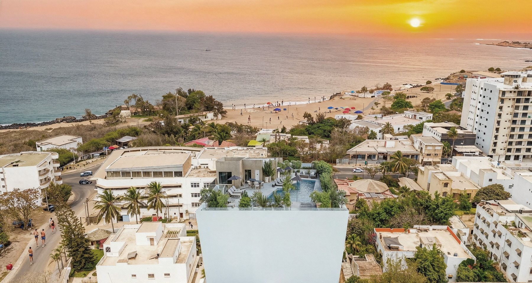 Appartements aux Almadies – vue sur le quartier et l'océan